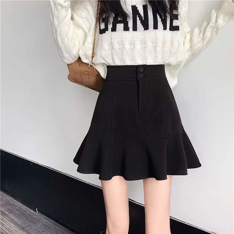 ハイウエストフレアマーメイドスカート