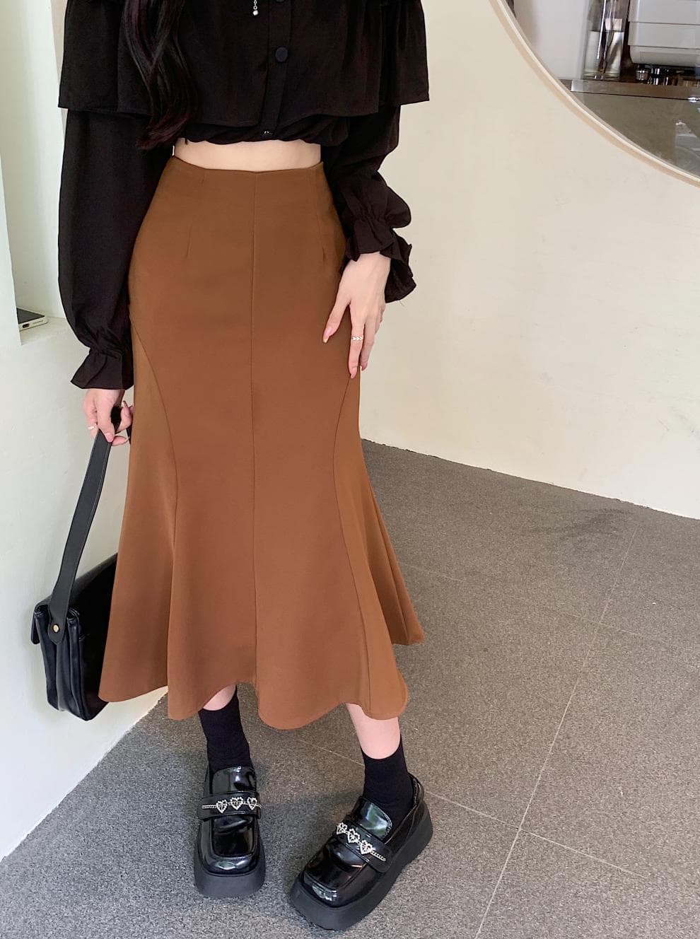 秋冬新作 レディース マーメイドスカート きれいめ ロング