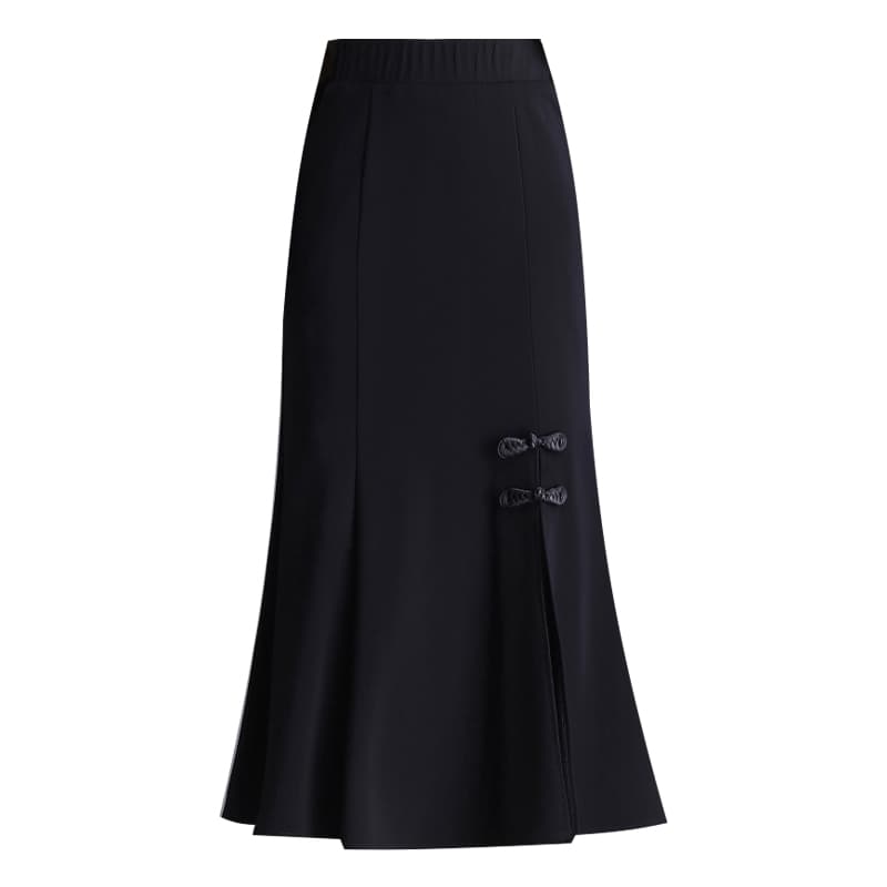 リボン飾り付き マーメイドスカート