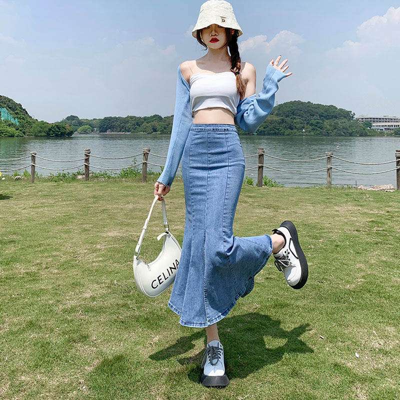 マーメイドスカート しなやかマーメイドロングスカート