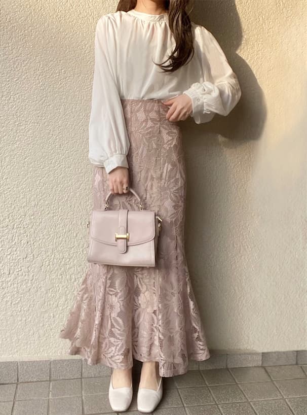 マーメイドスカート 華やぎマーメイド レース スカート