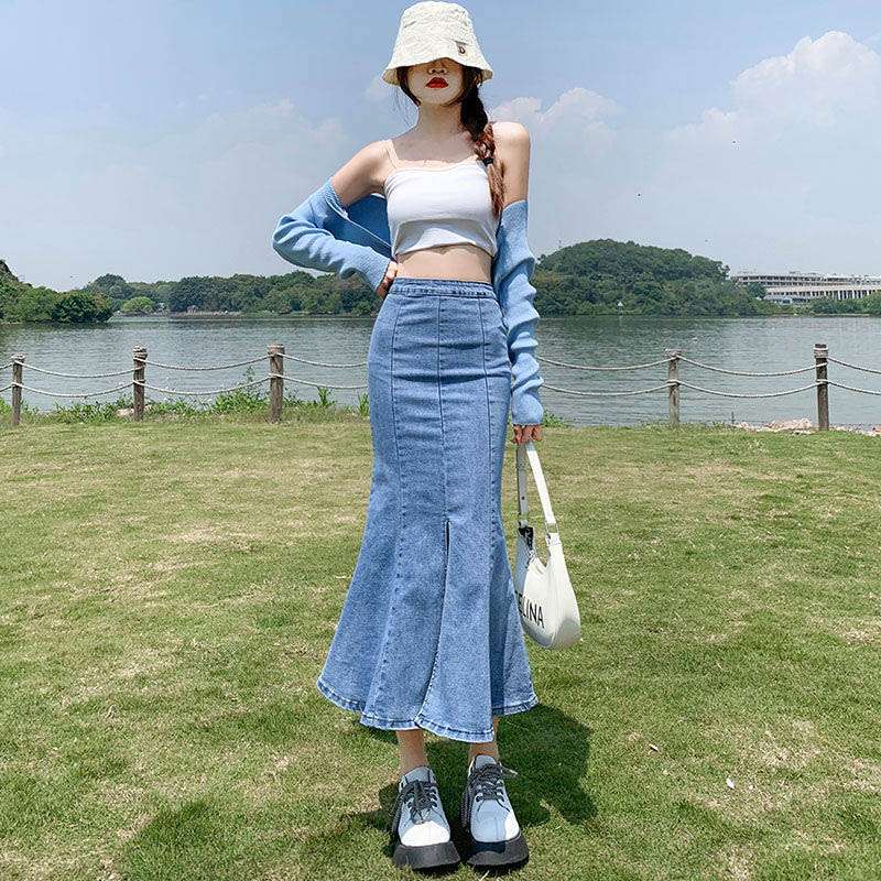 マーメイドスカート しなやかマーメイドロングスカート