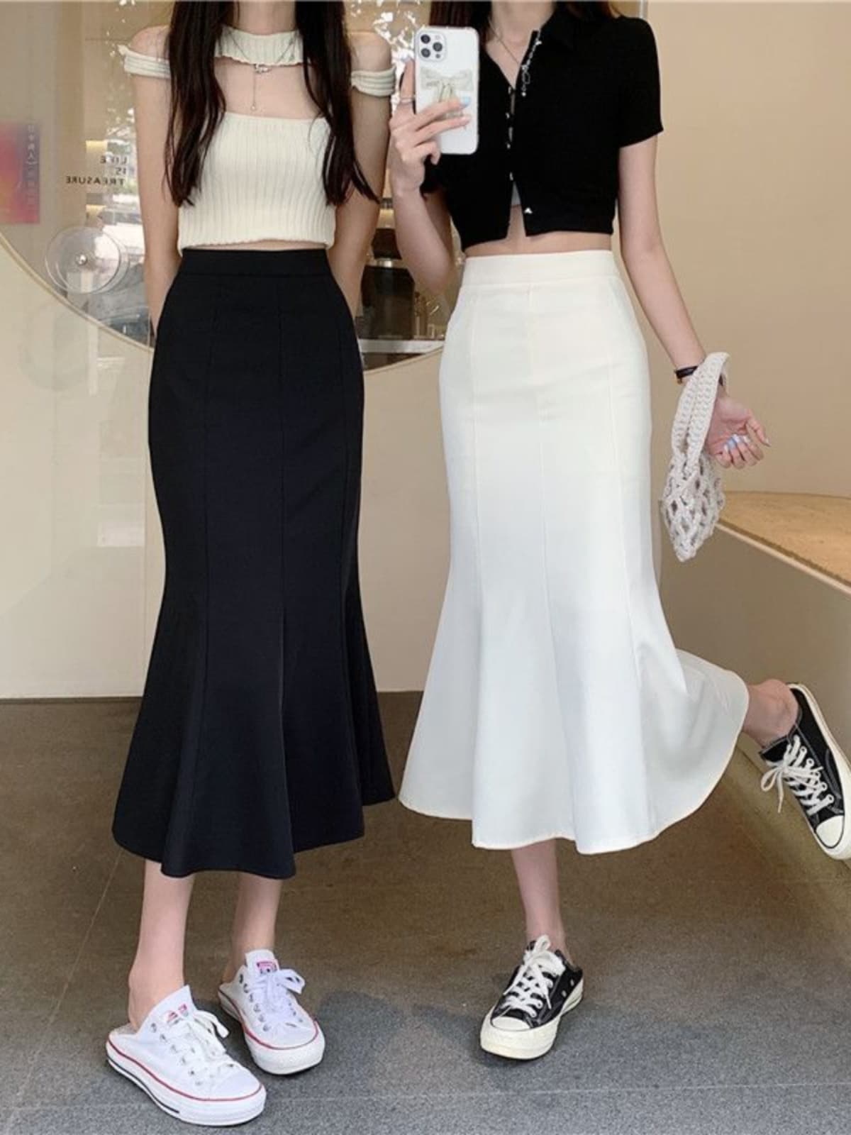 マーメイドスカート 優美なシルエット マーメイドスカート