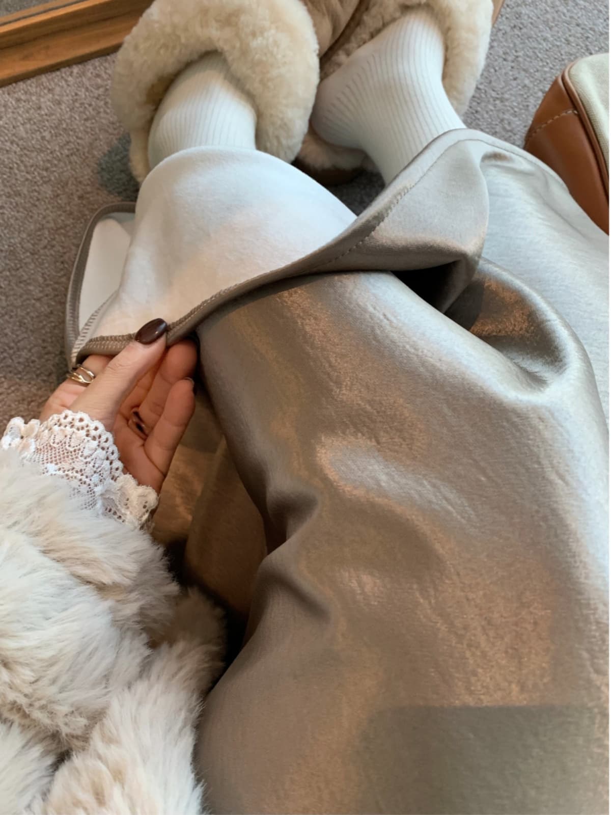 マーメイドスカート 優美なシルエット マーメイドサテン