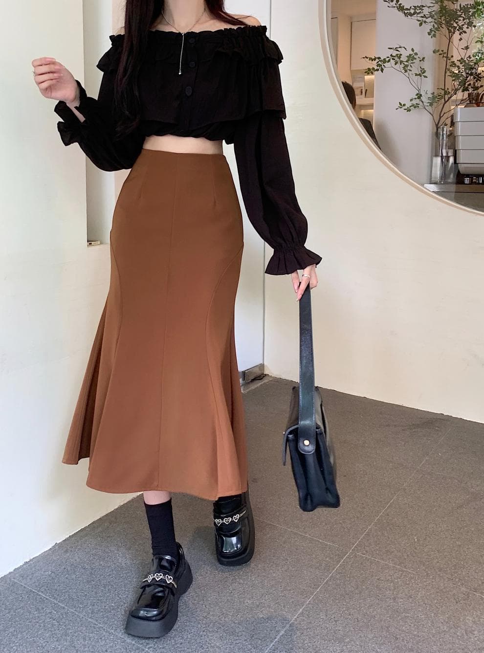 秋冬新作 レディース マーメイドスカート きれいめ ロング