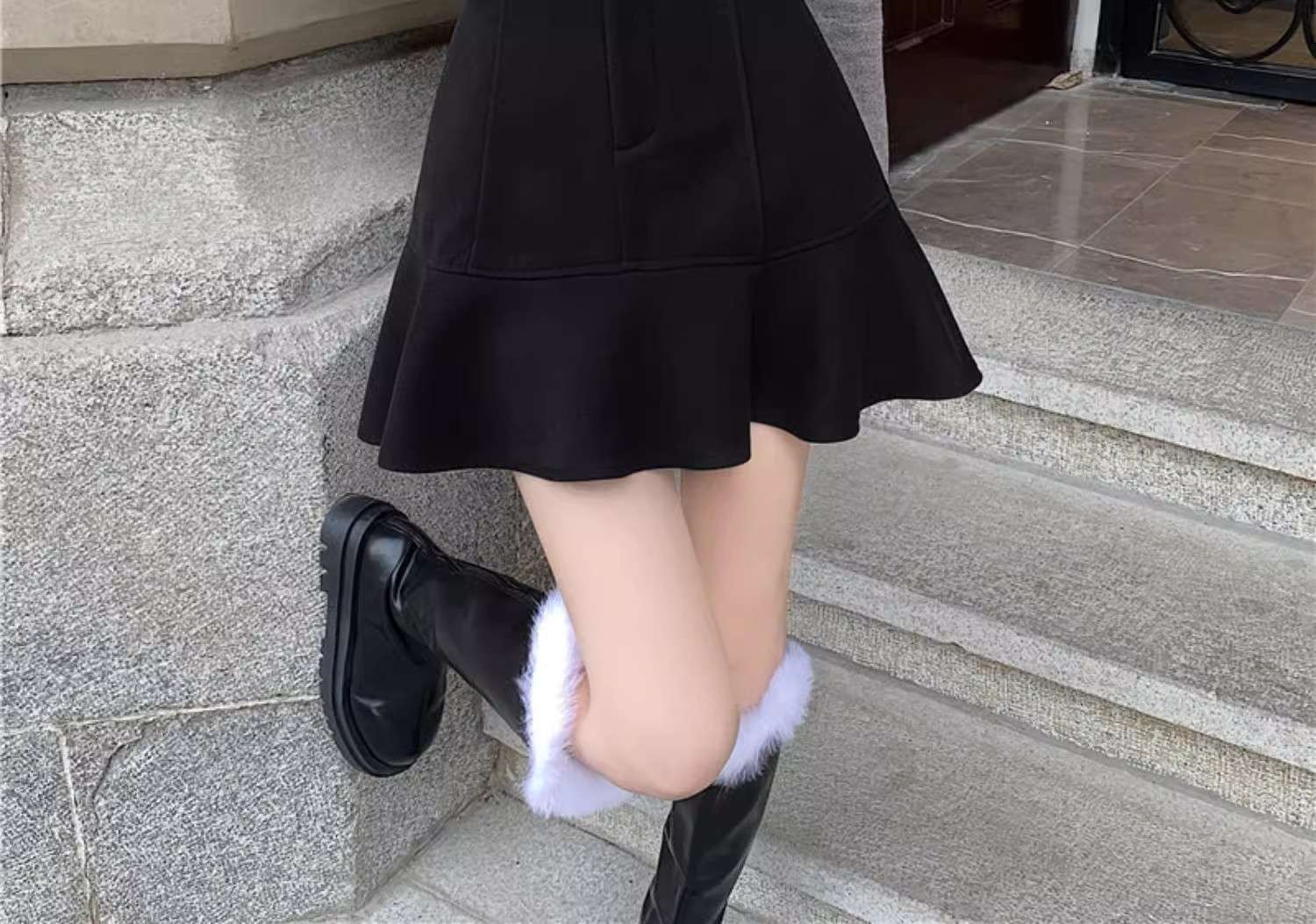 ハイウエストフレアマーメイドスカート