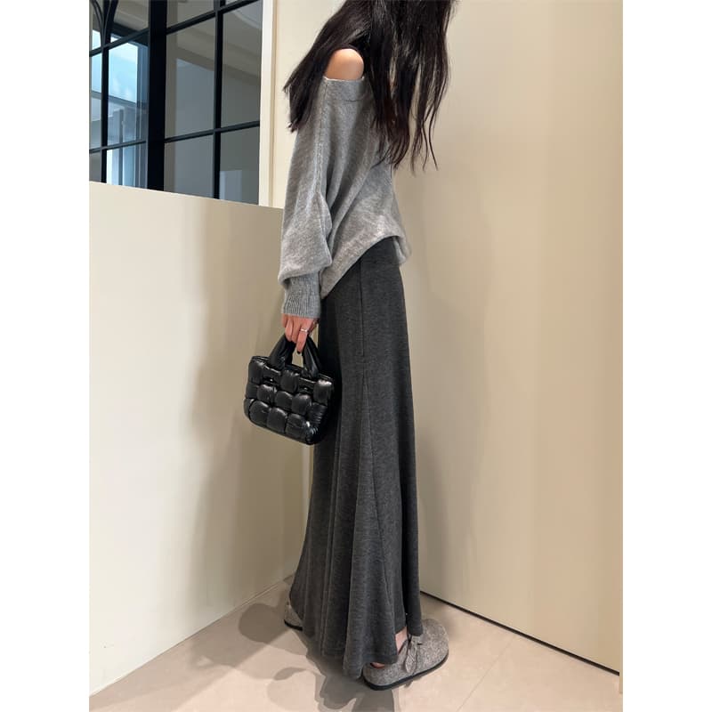 あったかストレッチマーメイドスカート