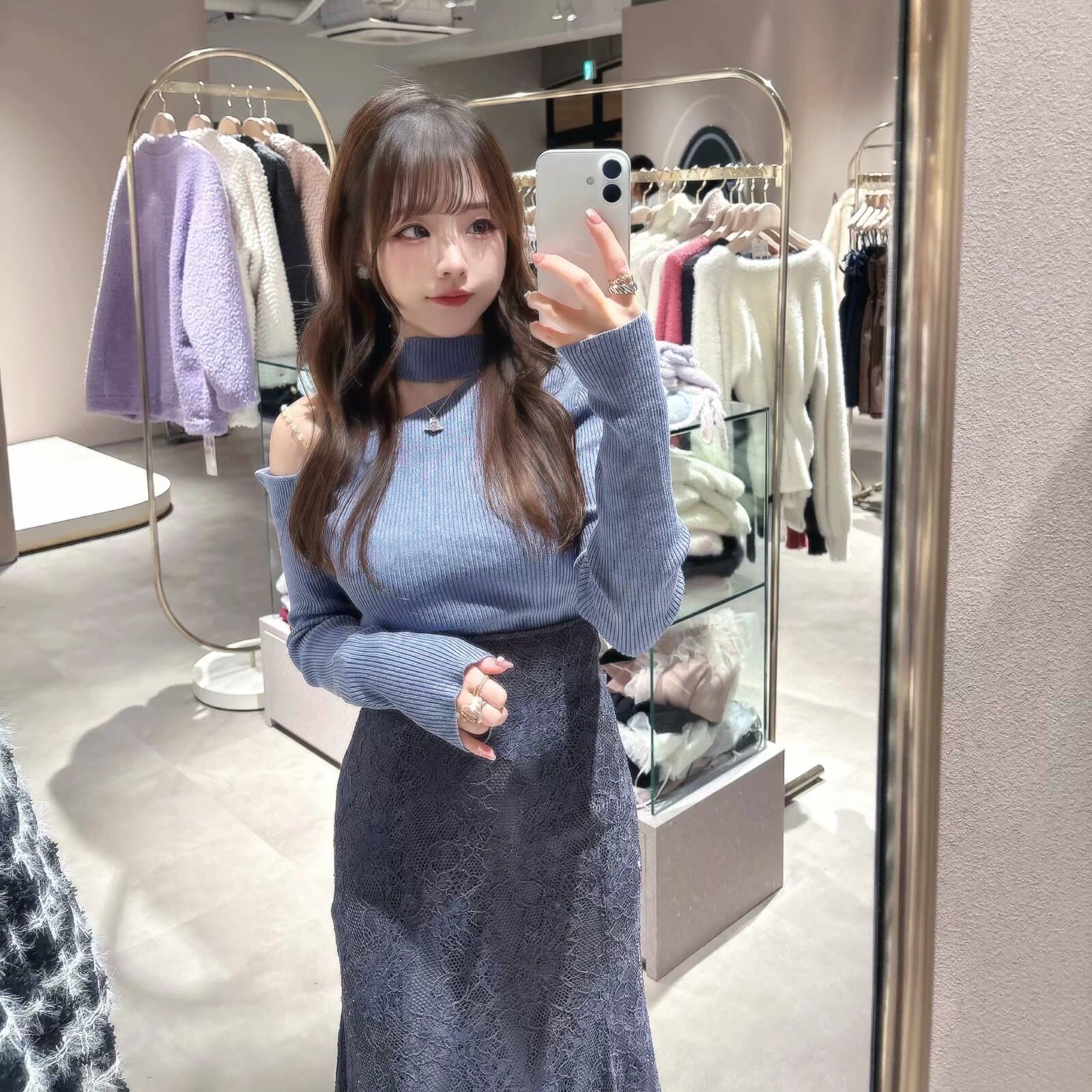 マーメイドスカート 優美な花柄レースマーメイド