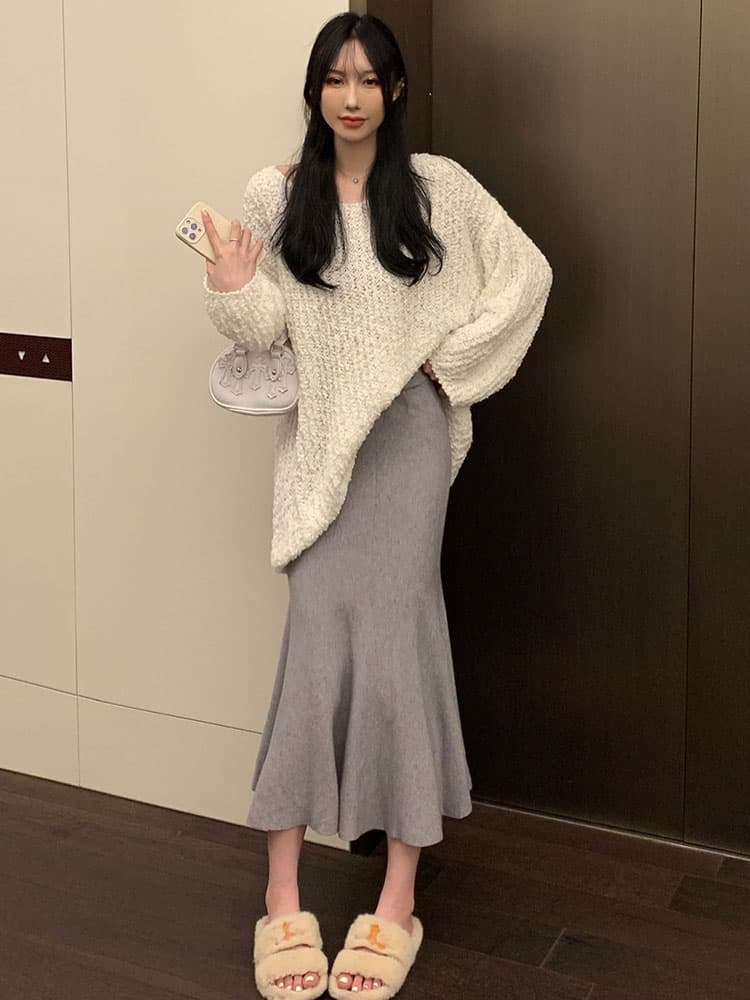 ゆったり美シルエット マーメイドスカート